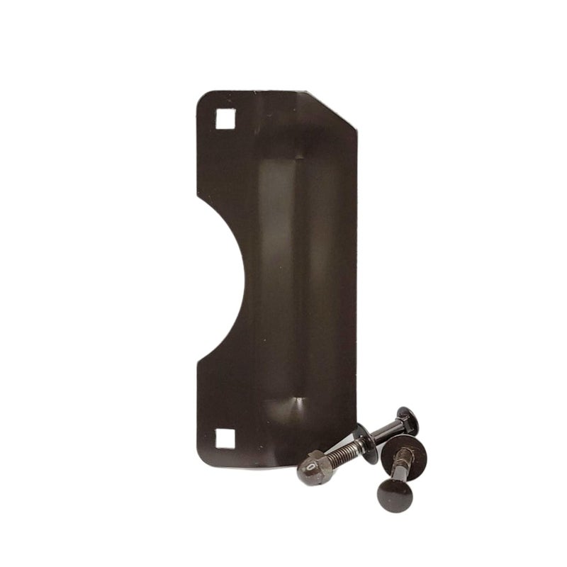 TUFF STRIKE Door Latch Protector | Steel Lock Latch Guard Plate | Storefront Door Security | Cover Plate for Out-Swinging Doors | (Oil Rubbed Bronze) - Image 2